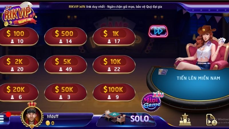 Các bước tham gia chơi Tiến Lên Miền Nam tại Rikvip