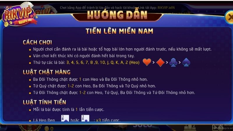 Cách chơi hiệu quả trong Tiến Lên Miền Nam Rikvip