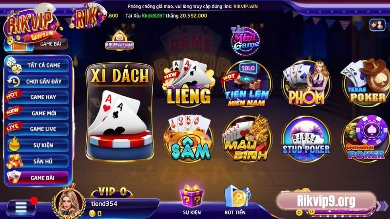 Game bài Rikvip – Bộ sưu tập đỉnh cao cho dân chơi chiến thuật