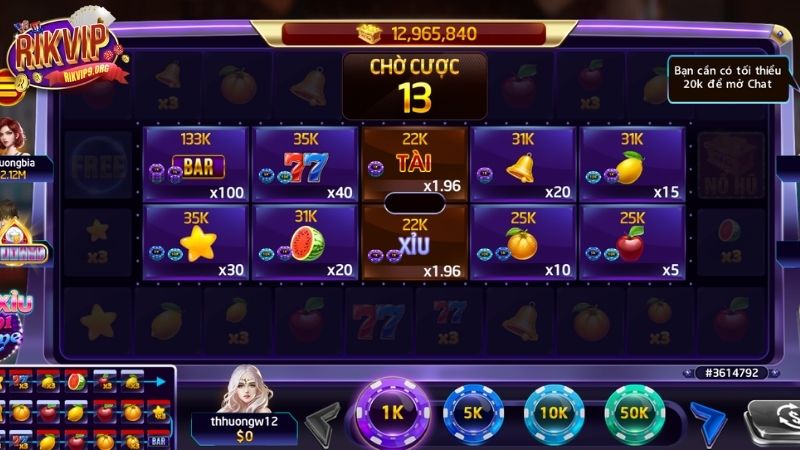 Giới thiệu đôi nét game Xèng Hoa Quả Rikvip
