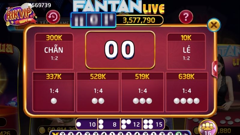 Kinh nghiệm chơi Fantan Live tại Rikvip rinh lộc đầy nhà