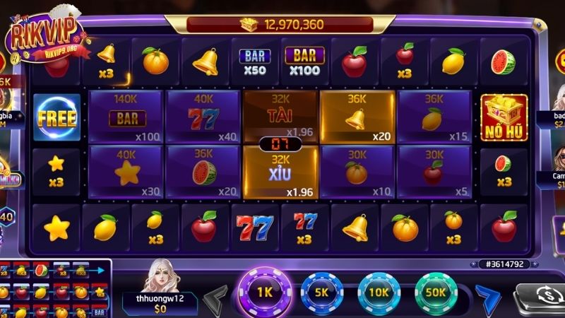 Kinh nghiệm chơi Xèng Hoa Quả Rikvip dễ thắng lớn