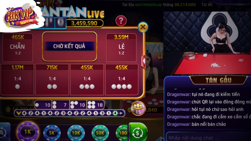 Luật chơi Fantan tại cổng game Rikvip
