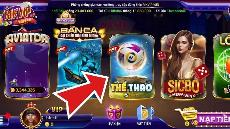 Tổng quan về thể thao Rikvip