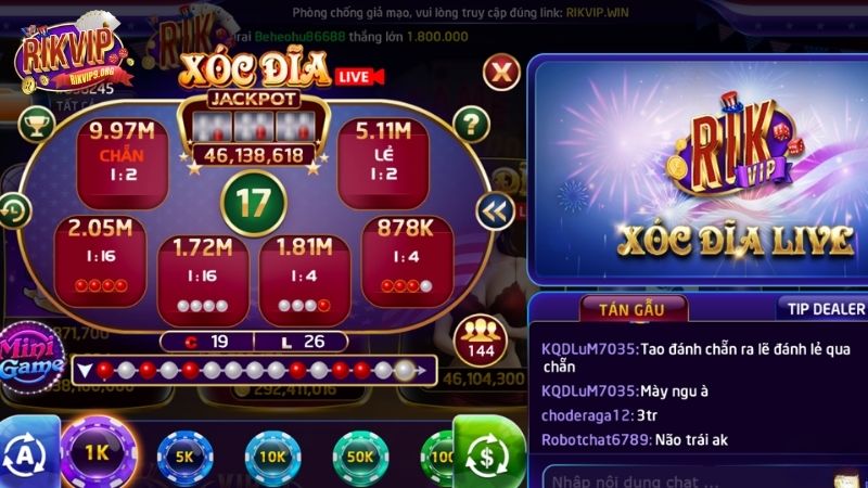 Xóc Dĩa Rikvip là gì